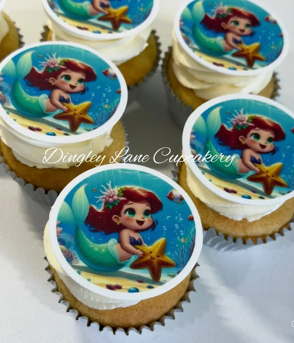 Baby Mermaid Cupcakes