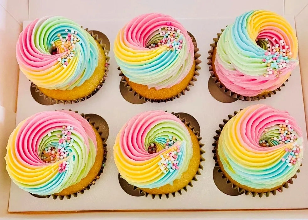 Pastel Swirl Cupcakes