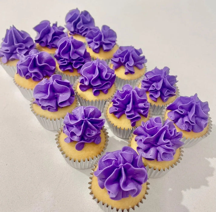 Purple Mini Cupcakes