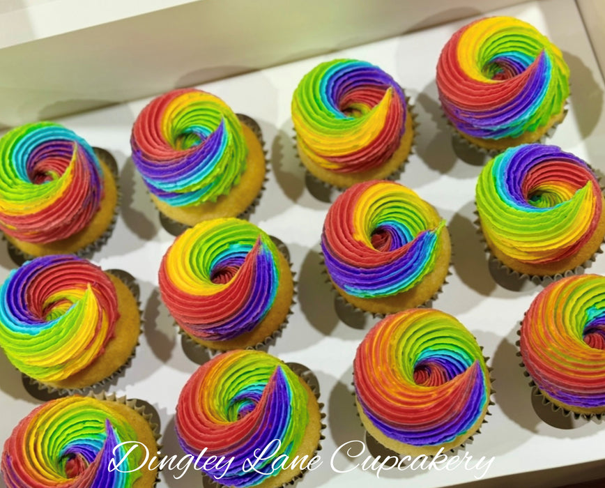 Rainbow Cupcakes