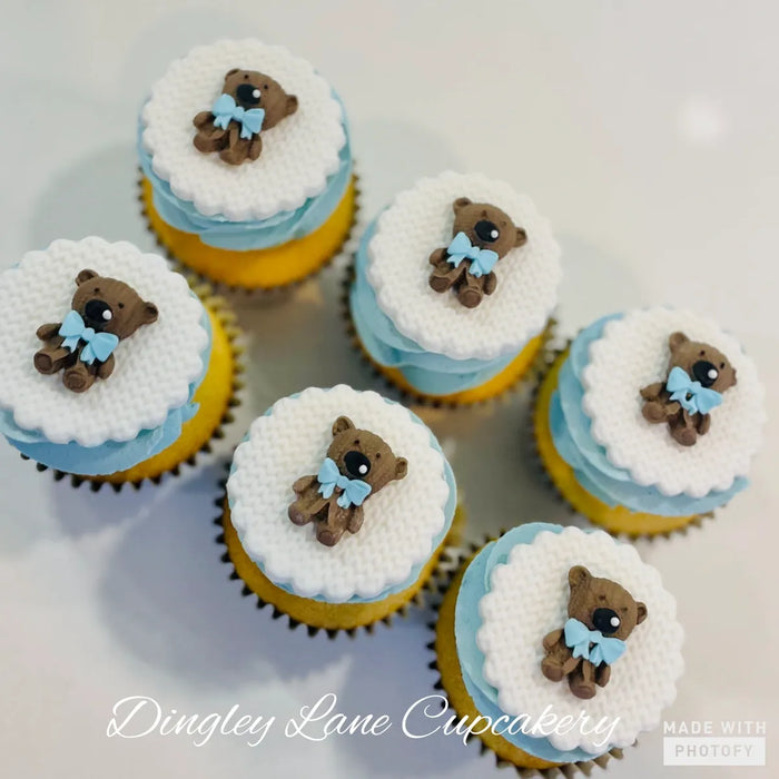 Teddy Bear Cupcakes and Bows