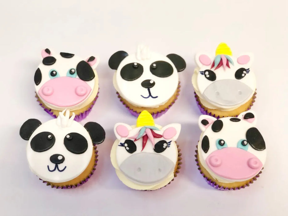 Unicorns, Cows and Panda Cupcakes