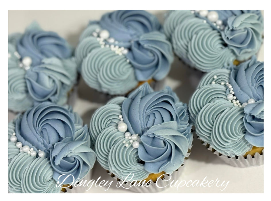 Powder Blue Cupcakes